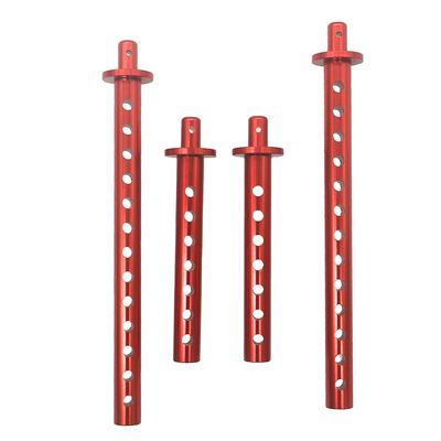 4pcs Alloy Front and Rear Body Post RER11338 for RC 1/10 Redcat Gen8 Crawler (Red)