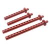 4pcs Alloy Front and Rear Body Post RER11338 for RC 1/10 Redcat Gen8 Crawler (Red) view 2