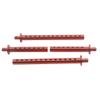 4pcs Alloy Front and Rear Body Post RER11338 for RC 1/10 Redcat Gen8 Crawler (Red) view 3
