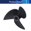 1Pcs Three Blade Propeller for Ship Model Rc Boat Propeller Model Black Plastic Propeller Reversing 36mm Diameter 1.4 Pitch 4mm Hole Dia,Aicosineg view 4