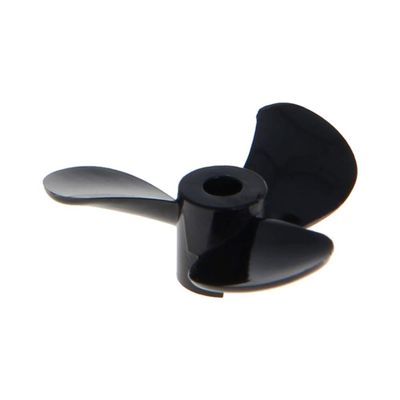 3Pcs Three Blade Propeller for Ship Model Rc Boat Propeller Model Black Plastic Positive Paddle 55mm Diameter 80mm Pitch 4.8mm Hole Dia,Aicosineg