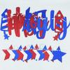 CAVLA Glittery Happy 4th of July Banner and Glitter Stars Banner Red White Blue Patriotic Fourth of July Garland Banner with Fireworks Signs Independence Day Memorial Day Party Decorations Supplies view 3