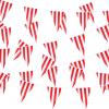 5 Sets 160 ft 100 Pieces Carnival Circus Bunting Banner Red and White Striped Pennant Banner Triangle Bunting Flag for Carnival Circus Birthday Party Decorations Supplies (5 Pieces) view 1
