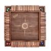 Sterling Games 12 Inches Shut The Box Game for 4 Players, Family Dice Game with 12 Numbers Box, Nautical Themed Large Wooden Game Board view 1