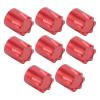 Dilwe RC M4 Nut, 8Pcs 12mmx11mm RC Wheel Rim Center 1/10 Scale RC Crawler Car Truck Upgrade Spare Part, M4 Wheel Rim Center Hat Nut (Red) view 1
