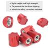 Dilwe RC M4 Nut, 8Pcs 12mmx11mm RC Wheel Rim Center 1/10 Scale RC Crawler Car Truck Upgrade Spare Part, M4 Wheel Rim Center Hat Nut (Red) view 4