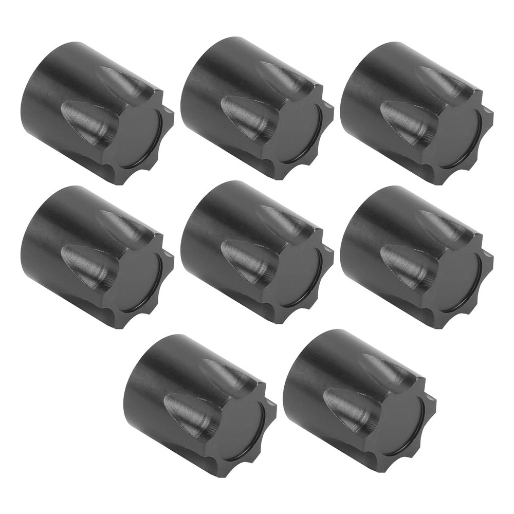 Dilwe RC Wheel Rim M4 Nut, 8Pcs 0.5x0.4inch Wheel Rim Center 1/10 Scale RC Accessories Compatible with/Hsp/Redcat//Hpi/Axial Scx10 D90 / Hpi 1/10 RC Car(Black)