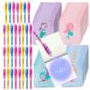 BONNYCO Invisible Ink Pen and Notebook Pack 32, Mermaid Party Favors for Kids. Magic Spy Pen Goodie Bags Stuffers for Kids, Mermaid Party Supplies. Goody Bag Stuffers, Return Gifts Birthday Prizes view 1