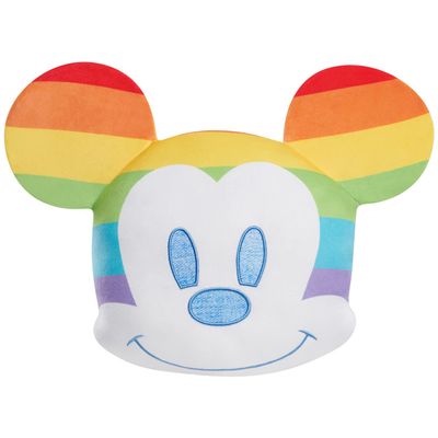 Disney Pride Character Head Plush Mickey Mouse, Just Play, Kids Toys for Ages 2 Up, Amazon Exclusive by Just Play