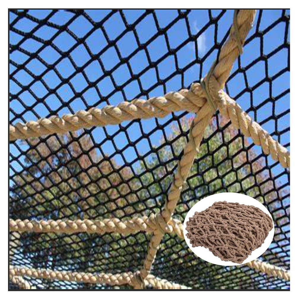 Rope Net Fence Safety Net Decor Child Outdoor Climbing Netting Heavy Duty Hemp Rope Birds Net Playground Rope Ladder Kids Protective Net Grid 10cm (Size : 3 * 5m(10 * 16ft))