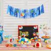 Beach Ball Theme Highchair Banner - Birthday Decorations for Childs 1st Birthday Party - Cake Smash Backdrop (Pool Party BANNER) view 4