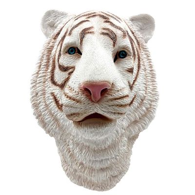 PartyKindom 1 Pc Tiger Mask Halloween Horror Halloween Animal Mask Cosplay Photo Booth Costume Props Scary Costume Creepy Haunted House Props Breathable Animal