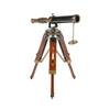 Nautical Vintage Brass Spyglass Telescope w/Wooden Tripod Maritime Gift Item view 1