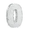 BLUE PANDA Number 0 Pinata - 15.7 x 9 x 3 In, Silver - Birthday Pinata for Party Decoration & Kids view 1