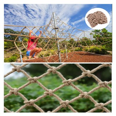 Climbing Net for Kids, Hemp Rope Net Heavy Duty Cargo Net Decor Birds Net Kids Treehouse Swing Outdoor Hammock Playground Safety Net (Size : 1 * 3m(3 * 10ft))