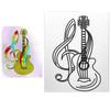 11 x 14 Guitar Melody Canvas Painting | Music Theme Pre Drawn Stretched Canvas | Birthday Gift | Adults and kids Paint Party Favor | DIY PARTY view 1