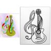11 x 14 Guitar Melody Canvas Painting Kit | Music Theme Pre Drawn Stretched Canvas | Birthday Gift | Adults and kids Paint Party Favor | DIY PARTY view 2