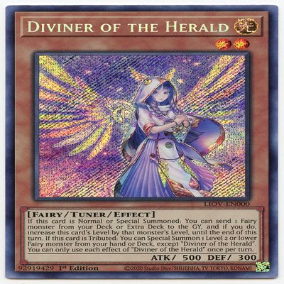 Diviner of The Herald - LIOV-EN000 - Secret Rare - 1st Edition