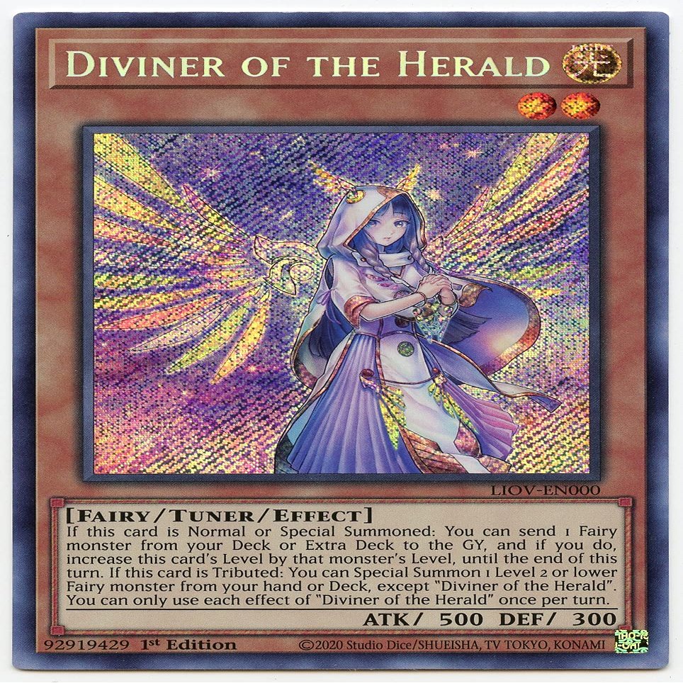 Diviner of The Herald - LIOV-EN000 - Secret Rare - 1st Edition