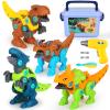 Elitoky Dinosaur Toys, Take Apart Dinosaur Toys for Kids, Educational Construction Building Sets with Electric Drill Storage Box - Birthday Gifts for Toddlers Boys Girls Age 3 4 5 6 7 8 Year Old view 1