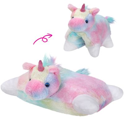 Glow Guards 16" Rainbow Unicorn Stuffed Animal Cute Soft Lovely Colorful Plush Toy Pillow Bedtime Sofa Decors Birthday Christmas Children's Day Gifts for Toddlers Kids