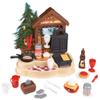 Smoby - Chalet Gourmand - Merchant for Children - Waffle Maker - Pancake Pan - Coins and Coin Holder Included - 30 Accessories - 310557 view 1
