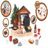 Smoby - Chalet Gourmand - Merchant for Children - Waffle Maker - Pancake Pan - Coins and Coin Holder Included - 30 Accessories - 310557 view 2