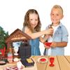 Smoby - Chalet Gourmand - Merchant for Children - Waffle Maker - Pancake Pan - Coins and Coin Holder Included - 30 Accessories - 310557 view 4