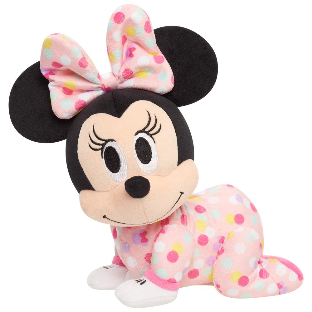 Disney Baby Musical Crawling Pals Plushie, Minnie Mouse, Interactive Crawling Plushie, Stuffed Animal, Kids Toys for Ages 09 Month by Just Play