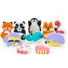 Erasers for Kids Pencil Eraser Animals - 100 Pcs Mini Cute Erasers for Classroom Prizes - Gifts for Kids Mini School Supplies Bulk Toys - Vending Machine Toy Easter Egg Fillers view 1