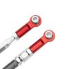Vgoohobby Metal Adjustable Turnbuckles Camber Links Pull Rod Steering Servo Linkages Tie Rod Compatible with MN Model MN D90 99S MN90 1/12 RC Crawler Car (Red) view 3