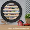 Tapeera Model Car Display Case Stand - Toy Cars Organizer Wall Display Tire Shelf Cabinet - Holds Up to 18 Diecast 1/64 Car Collectibles - Compatible with Hot Wheels Matchbox - Wheel Diameter 16 Inch view 2