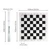 Andux Chess Game Rollable Chessboard XQQP-01 (Black,42x42cm) view 2