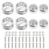 Vgoohobby Metal RC Wheel Rim Hub Compatible with WPL B1 B14 B16 B24 B36 C14 C24 C34 B36 1/16 RC Car (Silver) view 1