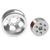 Vgoohobby Metal RC Wheel Rim Hub Compatible with WPL B1 B14 B16 B24 B36 C14 C24 C34 B36 1/16 RC Car (Silver) view 3