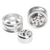 Vgoohobby Metal RC Wheel Rim Hub Compatible with WPL B1 B14 B16 B24 B36 C14 C24 C34 B36 1/16 RC Car (Silver) view 4