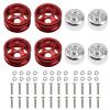 Vgoohobby Metal RC Wheel Rim Hub Compatible with WPL B1 B14 B16 B24 B36 C14 C24 C34 B36 1/16 RC Car (Red) view 1