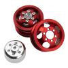 Vgoohobby Metal RC Wheel Rim Hub Compatible with WPL B1 B14 B16 B24 B36 C14 C24 C34 B36 1/16 RC Car (Red) view 2