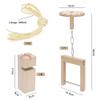 ideen.kollektiv Frbel Tower Community Game - Stacking Game Made of Beech Wood for up to 24 Players - Team Building Outdoor Game for Children and Adults Cloth Bag view 3