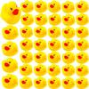 DZTIAN 31-Pieces Float & Squeak Mini Rubber Duck Baby Bath Ducky Sound ShowerToys for Kids Celebrate The Joy of The Children view 1