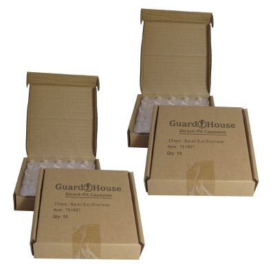 Guardhouse 21mm Direct Fit Coin Capsule for US and Canada Modern Nickel and Other Similar Sized Coins Pack of 100