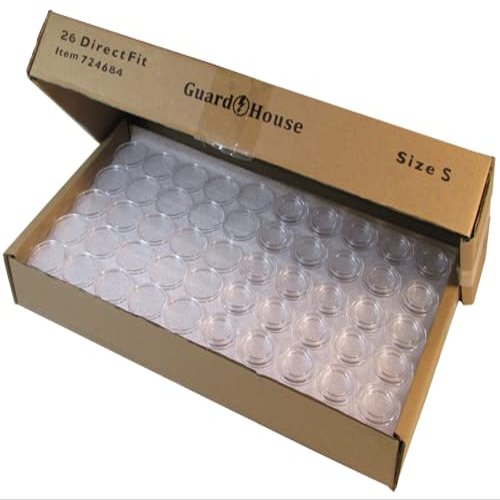 Guardhouse 26mm Direct Fit Coin Capsule for US Small Dollar and Other Similar Sized Coins Pack of 250
