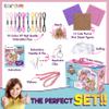 12 Pre-Cut Mini Treats Dessert Fun Kids Sewing Kit for Kids Ages 8-12 Children Beginners Sewing kit Kid Crafts Make Your Own Felt Pillow Plush Craft Kit Girls and Boys Art Craft Kits Learn to Sew Kit view 2