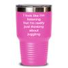 Juggling Tumbler Just thinking about juggling 30oz, Pink view 1