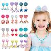 ELEMIRSA 12 Pairs Clip On Earrings Girl Party Favor Princess Clip on Earrings Pretend Play Unicorn Earrings for Little Girl Kids Toddlers Jewelry Set view 2