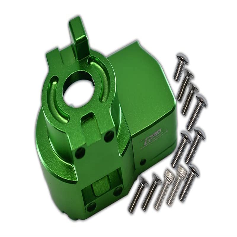 GPM For Losi 1:10 Lasernut U4 Tenacity LOS03028 / Tenacity DB Pro LOS03027V2 Upgrade Parts Aluminum Center Gearbox - 14Pc Set Green