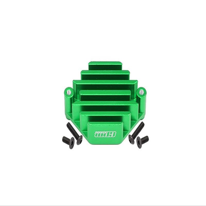 GPM For Losi 1:10 Lasernut U4 Tenacity LOS03028 / Tenacity DB Pro LOS03027V2 Upgrade Parts Aluminum Electric Control Mount With Heat Sink - 5Pc Set Green