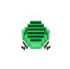 GPM For Losi 1:10 Lasernut U4 Tenacity LOS03028 / Tenacity DB Pro LOS03027V2 Upgrade Parts Aluminum Electric Control Mount With Heat Sink - 5Pc Set Green view 1