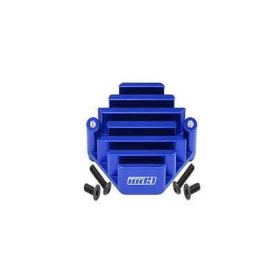 GPM For Losi 1:10 Lasernut U4 Tenacity LOS03028 / Tenacity DB Pro LOS03027V2 Upgrade Parts Aluminum Electric Control Mount With Heat Sink - 5Pc Set Blue