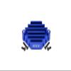 GPM For Losi 1:10 Lasernut U4 Tenacity LOS03028 / Tenacity DB Pro LOS03027V2 Upgrade Parts Aluminum Electric Control Mount With Heat Sink - 5Pc Set Blue view 1